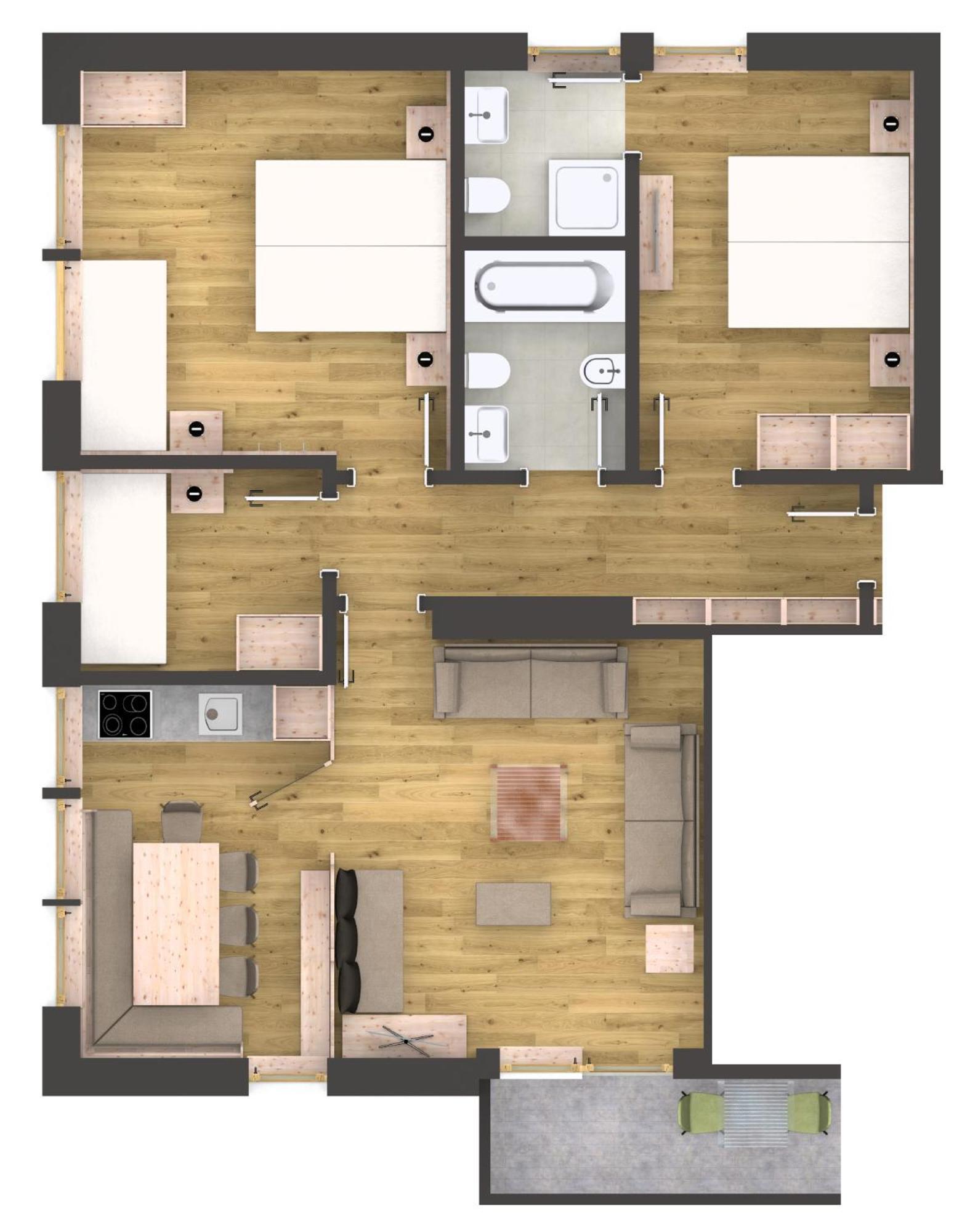 Apartments Heritage House Margherita Santa Cristina Val Gardena Phòng bức ảnh