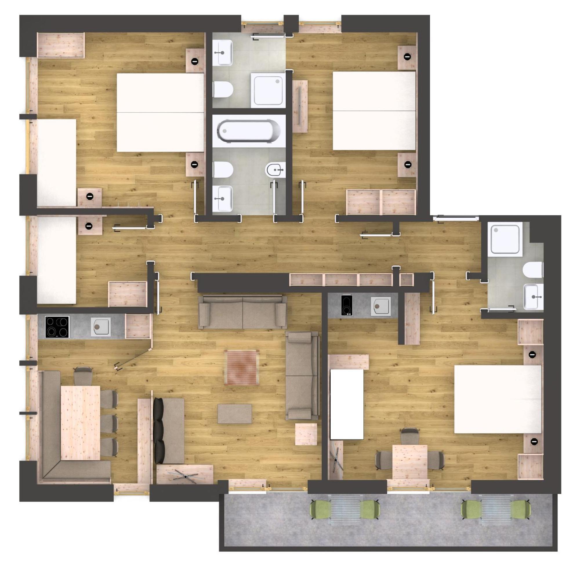 Apartments Heritage House Margherita Santa Cristina Val Gardena Phòng bức ảnh